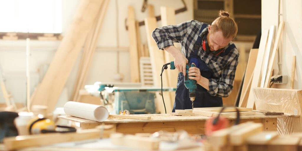 Carpenter Making Handmade Furniture